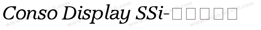 Conso Display SSi字体转换